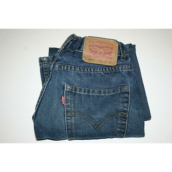 Levi's jeans boys 10 550 relaxed youth 22 x 25 adjustable blue - Picture 11 of 12